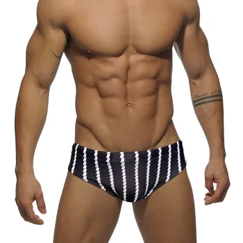 WK45 новый черный полосатый сексуальный мужской купальник с низкой талией для бассейна, мужские плавательные бикини для серфинга, мужские купальники, плавательные трусы, мужские пляжные шорты