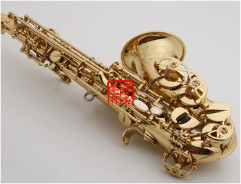 Новый 991 Изогнутый профессиональный Сопрано-саксофон бемоль Си бемоль Латунный Мундштук для саксофона