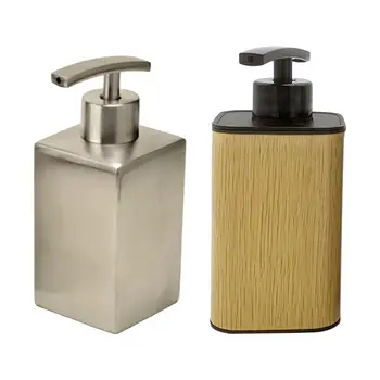 Дозатор мыла, шампунь для мытья тела, контейнер для душа, герметичный насос из нержавеющей стали, Контейнер для мыла многоразового использования для прачечной