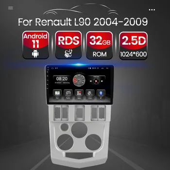 Автомагнитола TomoStrong для Renault Logan L90 2004 - 2009 Android 11 Carplay Мультимедийный видео-аудиоплеер GPS-навигация Без DVD