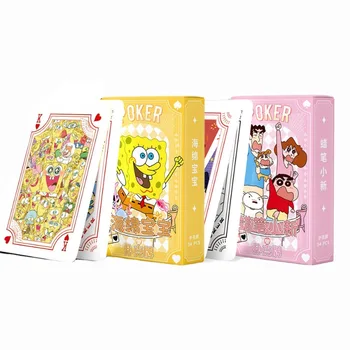 Губка Боб Покер игральные карты настольные игры Аниме Карандаш Xiaoxin child Детские игрушки колода карт манга Игральные карты Подарок для детей
