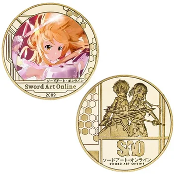 Популярная онлайн распродажа золотых банкнот и монет в стиле SAO Anime в наборах для коллекционирования и подарков