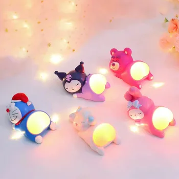 Аниме-модель Sanrio Ночник Куроми Силикагель Милые Мягкие Светящиеся игрушки Украшения My Melody Мультфильм Снимает стресс Детские подарки