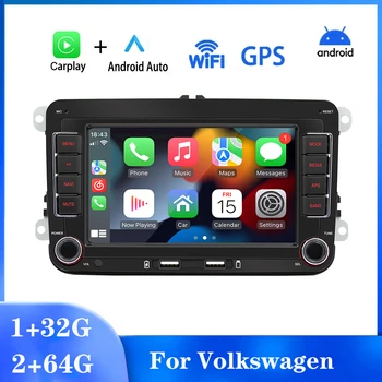 2Din Автомобильный Радиоприемник Android для Volkswagen Golf 5 6 Polo Passat B6 B7 CC Skoda Jetta Универсальный Мультимедийный Carplay Wifi GPS Навигация