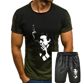 Мужская футболка Serge Gainsbourg Французская поп-рок футболка Летняя рубашка с коротким рукавом Хлопковые Высококачественные черные топы S-4XL женские