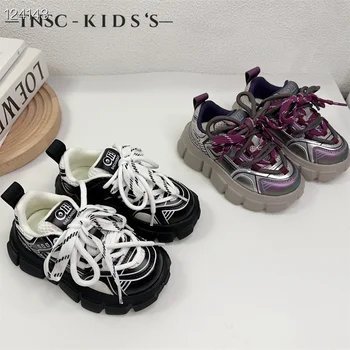Детская обувь, удобная Школьная обувь для мальчиков, весна 2024, модные легкие кроссовки для девочек, студенток от 4 до 15 лет