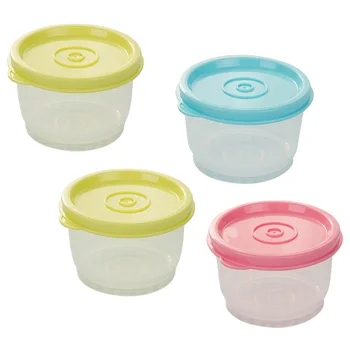 Небольшой пластиковый контейнер для хрустящих круглых продуктов, ланч-боксы, герметичная чаша для холодильника, микроволновой печи (случайный цвет)