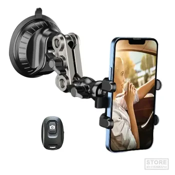 Автомобильный держатель для телефона для фотосъемки с прочной присоской, Защита от встряхивания, Аксессуары для приборной панели, регулируемые на 360 градусов