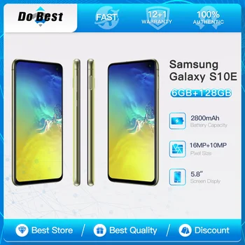 Оригинальный Samsung Galaxy S10e G970U1 G970F 4G Мобильный телефон 5,8 