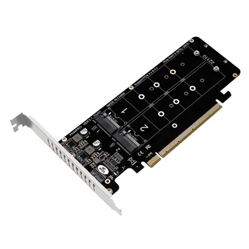 Плата PCIe-Riser M2 для NVME M.2 M-Key 2240 2260 2280 22110 SSD 2U Карта расширения PCI-E с 4 отсеками RAID PCI Express Адаптер