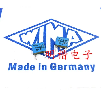 Бесплатная доставка 10шт/30шт WIMA Германия синий конденсатор FKS3 250V 1500PF 250V152 0,0015 МКФ P = 7,5 мм