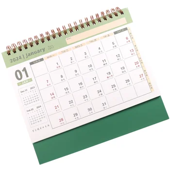 Офисный настольный календарь из бумаги на 2024 год, отдельно стоящий простой календарь, канцелярские принадлежности