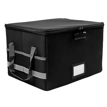 Огнестойкий ящик для документов, надежный огнестойкий замок, коробка со встроенным органайзером, подходит для подвешивания писем / юридических папок, офис