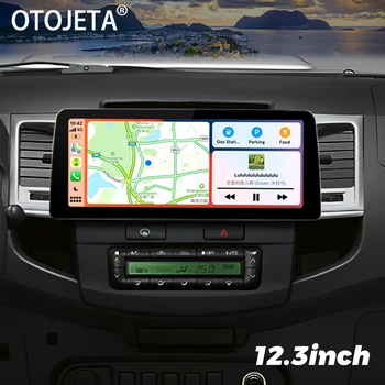 12,3-дюймовый Радио Android 13 Автомобильный Видеоплеер Стерео Для Toyota Fortuner HILUX Revo Vigo 2007-2015 GPS Мультимедийное Головное Устройство Carplay