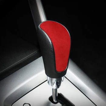 Наклейка на ручку переключения передач автомобиля из ткани Алькантара для Subaru XV 2018 2019 2020 2021 Стильная Литьевая отделка интерьера