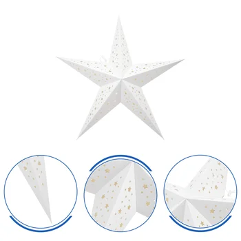 Рождественский Стереоскопический абажур в форме звезды, Креативный Потолочный светильник, Подвеска
