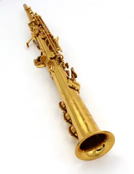 Гриф для восточной музыки, встроенный в цельный прямой сопрано-саксофон с клавишей G