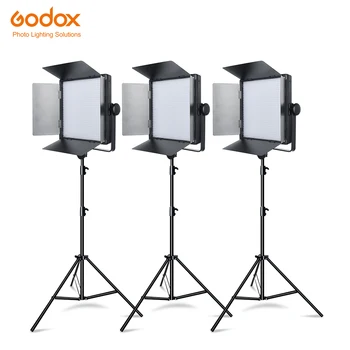 Godox 3PCS LED1000C 3300-5600k Комплект Непрерывного Освещения с 3шт Световой Подставкой 2,8 м для Фотосъемки Свадебной Камеры Camcorder DV