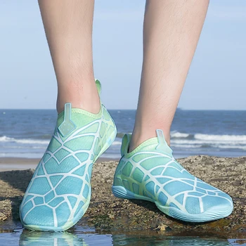 Кроссовки для дайвинга, нескользящая походная болотная обувь, Быстросохнущая болотная обувь, Дышащие износостойкие принадлежности для активного отдыха на озере