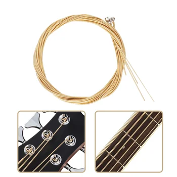 1 комплект практичных акустических басовых струн, басовые аксессуары для замены струн